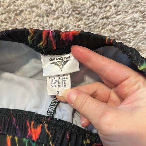 Black and Rainbow Patterned Spandex - Picture 4 of 5